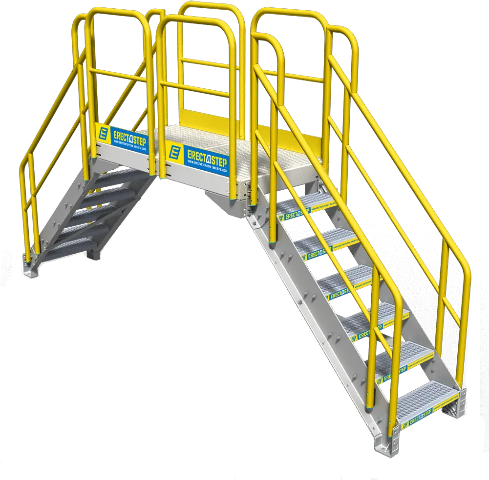 Industrial 6 Step Crossover Stairs Rollastep Crossover Stairs Png Stairs Transparent