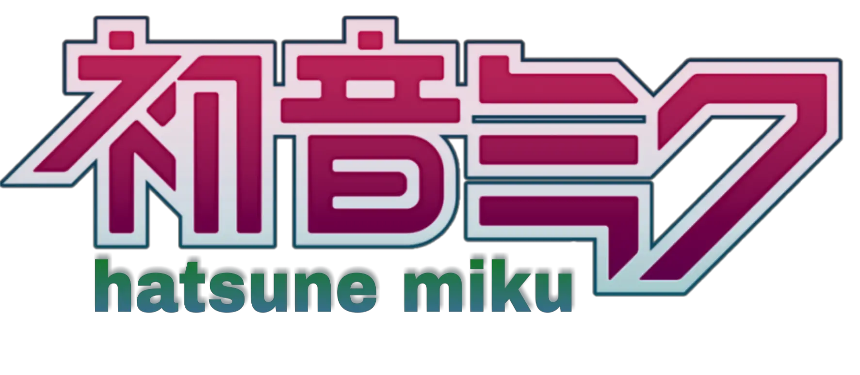Logo Hatsunemiku Gradient Sticker Hatsune Miku Png Vocaloid Logo