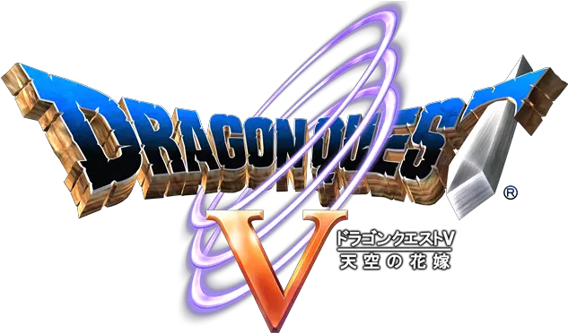 Dragon Quest V Logos Ds Realm Of Darknessnet Dragon Dragon Quest V Logo Png V Logos