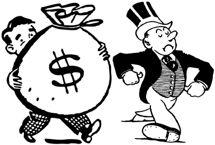 Rich And Poor Png Transparent Poorpng Images Money Bag Monopoly Man Png