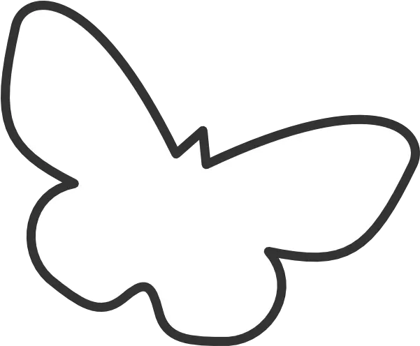 Simple Butterfly Silhouette Butterfly White Silhouette Png Butterfly Outline Png png