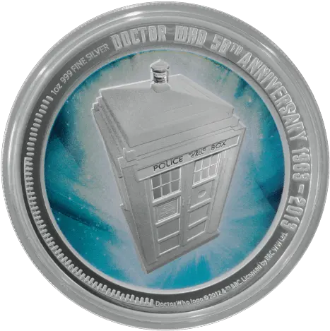 New Zealand Mint Doctor Who Coin Blogtor Who St Square Png Tardis Transparent Background