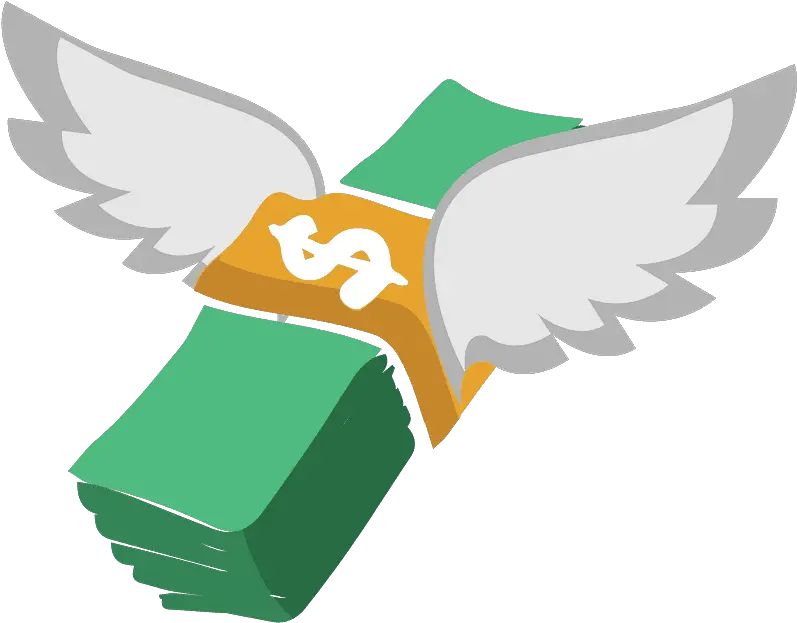 Money With Wings Emoji Clipart Free Download Transparent Illustration Png Wings Transparent