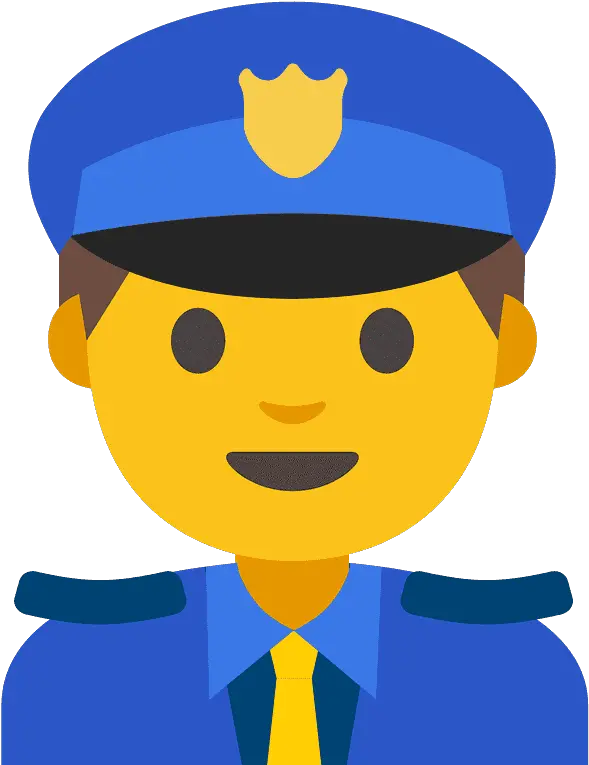 Man Police Officer Emoji Clipart Free Download Transparent Emoji Policia Png Cop Hat Png