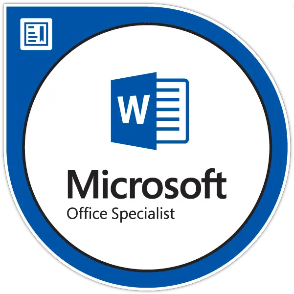Microsoft Office Specialist U2022 My Online Training Hub Mos Word 2016 Png Microsoft Azure Logos