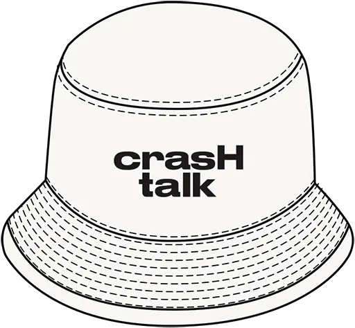 White Crash Talk Bucket Hat Digital Album Line Art Png Bucket Hat Png