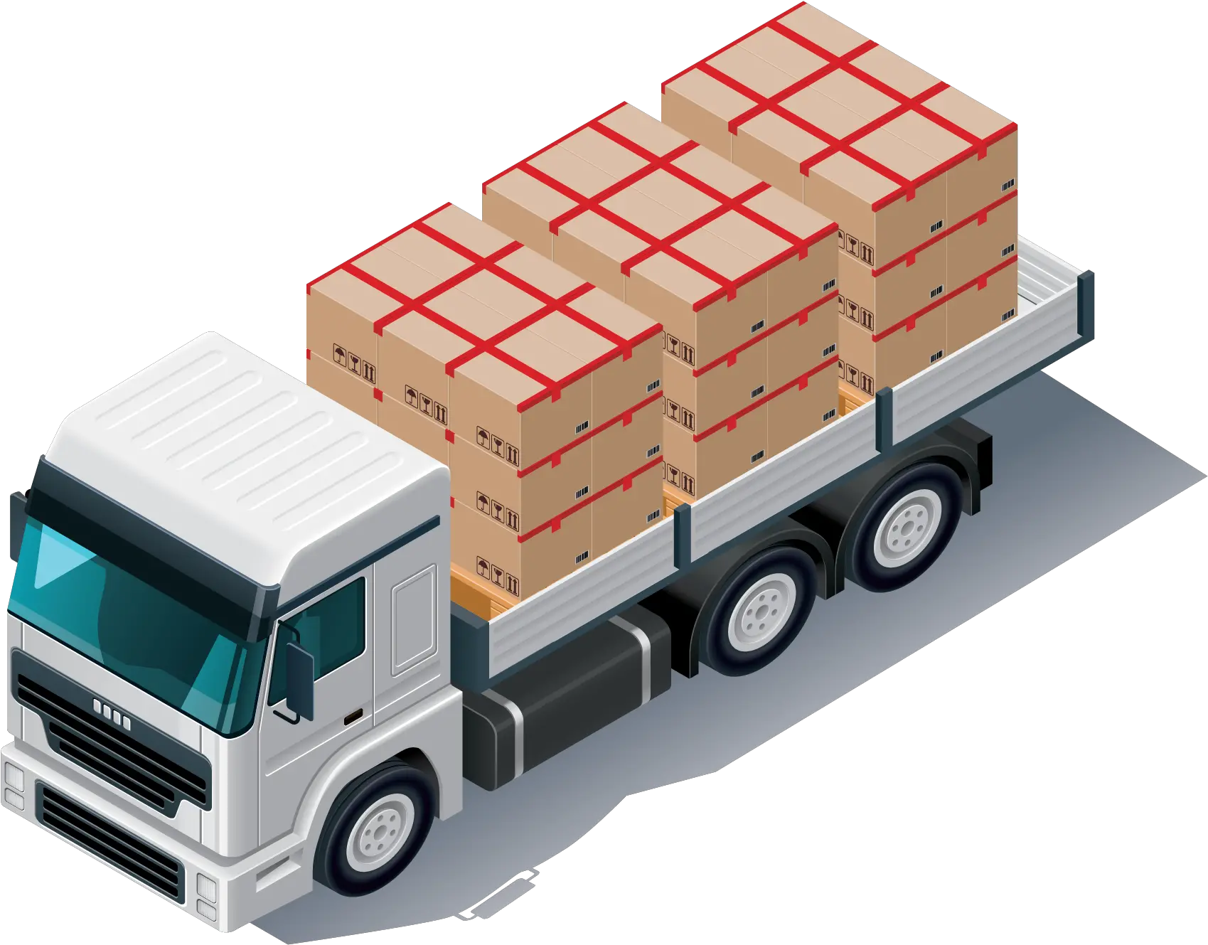 Pickup Truck Cargo Semi Cargo Png Semi Truck Png