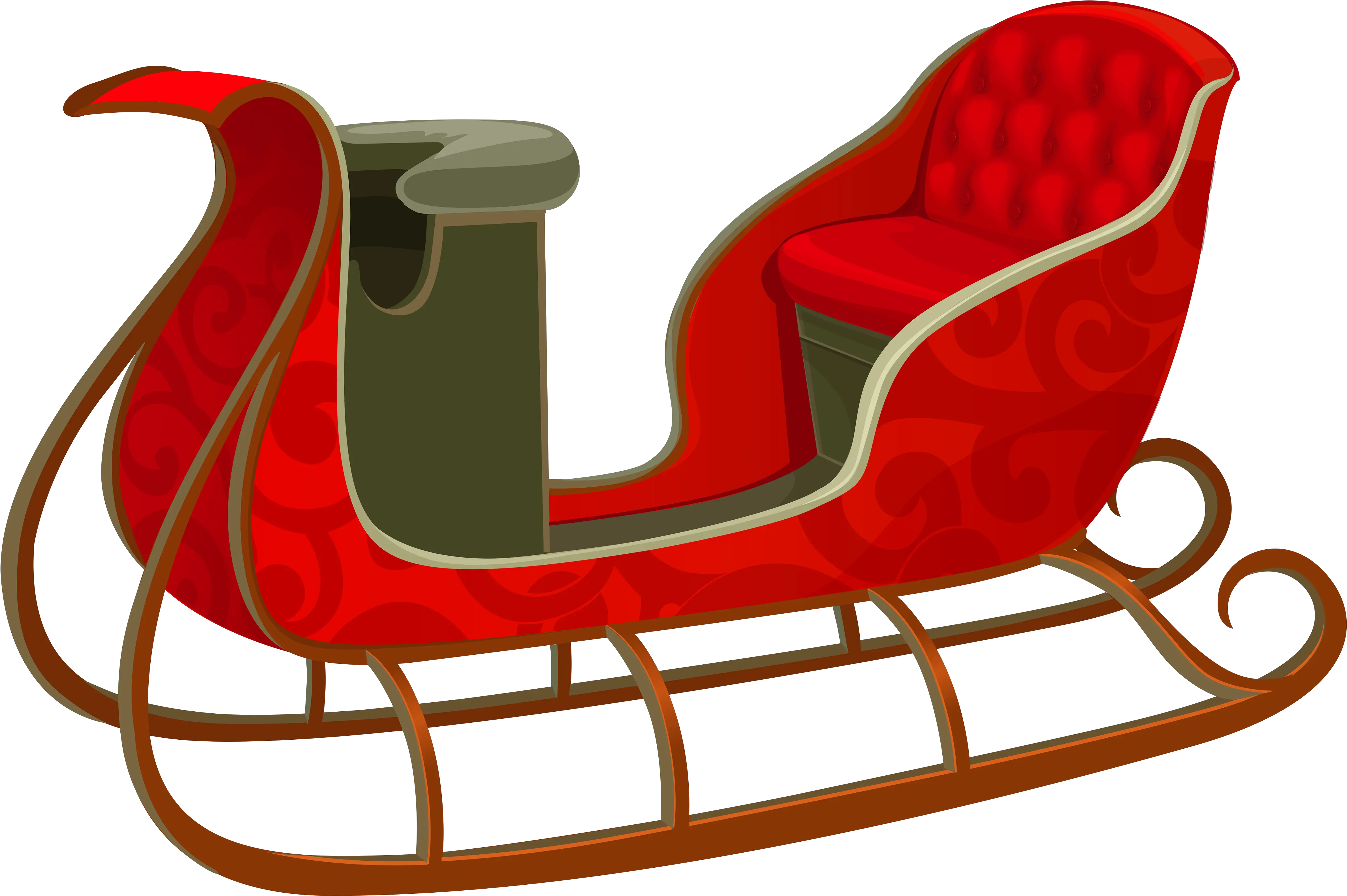 Santa Sleigh Png Sleigh Clipart Png Sleigh Png