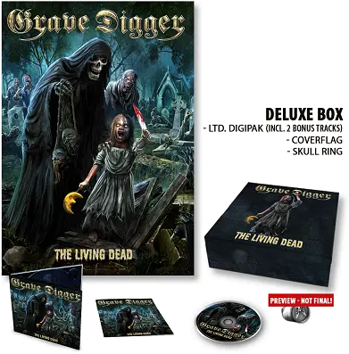 Grave Digger The Living Deadlimited Edition Deluxe Boxset Grave Digger Box Set Png Grave Transparent