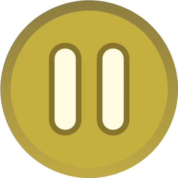 Gold Brown Plain Pause Button Icon Clip Pause Game Button Png Button Icon Vector