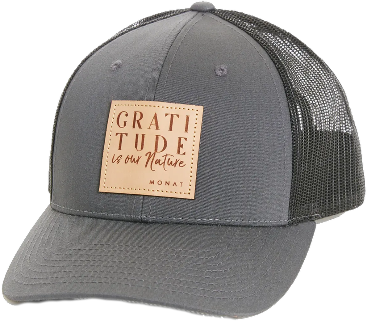 Unisex Gratitude Trucker Hat Baseball Cap Png Monat Logo