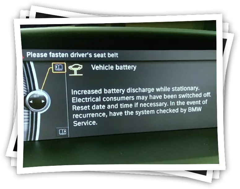 Increased Battery Discharge Warnings Bmw Increased Battery Discharge Png Battery Discharge Icon