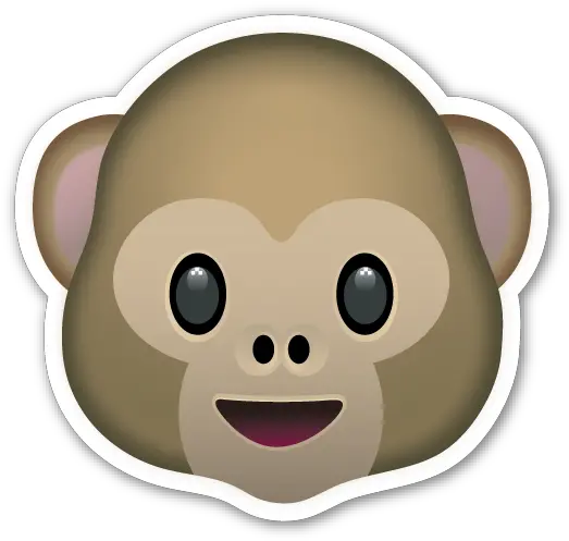 Monkey Face Emoji Stickers Png