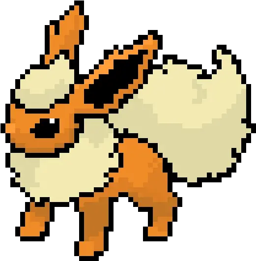 Flareon I Guess Pixel Art Maker Bovinae Png Flareon Transparent