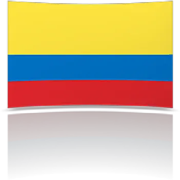 Colombia Indoor Flag Fringed Or Unfringed Vertical Png Colombia Flag Png