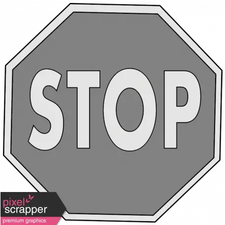 Stop Sign Template Graphic By Sheila Reid Pixel Scrapper Rambu Lalu Lintas Png Stop Sign Transparent