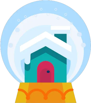 Decorate Decoration Home House Snowglobe Icon Flat Png Snowglobe Png