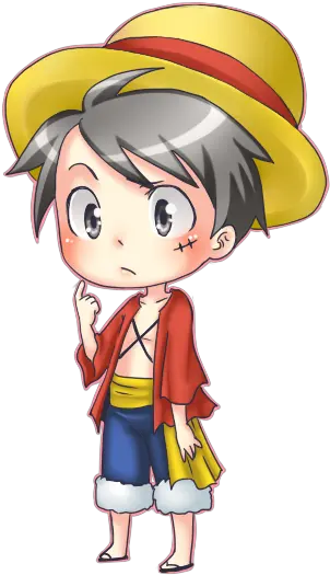 Chibi Luffy Discovered Luffy Chibi Anime One Piece Png Anime Blush Png