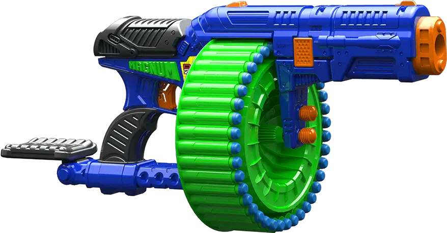 Magnum Superdrum Dart Blaster With Adventure Force 40 Rounds Png Nerf Gun Png