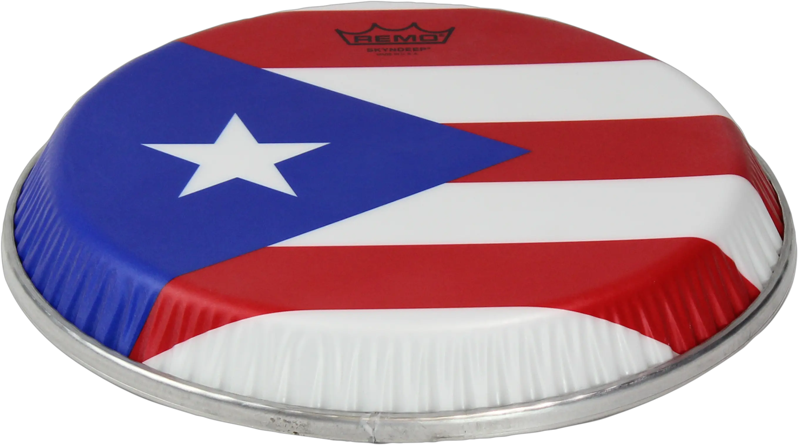 Remo Symmetry Skyndeep Conga Drumhead Puerto Rican Flag Flag Of The United States Png Puerto Rico Flag Png
