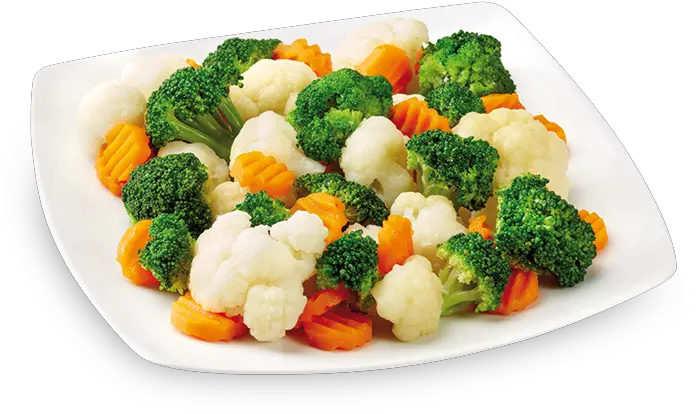 Side Dish With Broccoli Cauliflower And Carrots Frozen Broccoli Png Broccoli Transparent