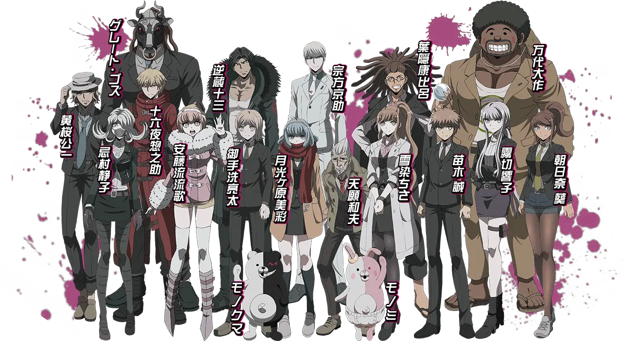 Anime Cast Revealed Danganronpa 2 Cast Of Danganronpa 2 Anime Png Danganronpa Transparent