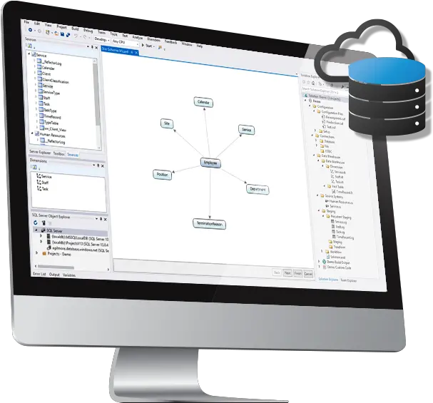 Monitor Newlefticon Data Warehouse Automation Dimodelo Office Equipment Png Left Icon