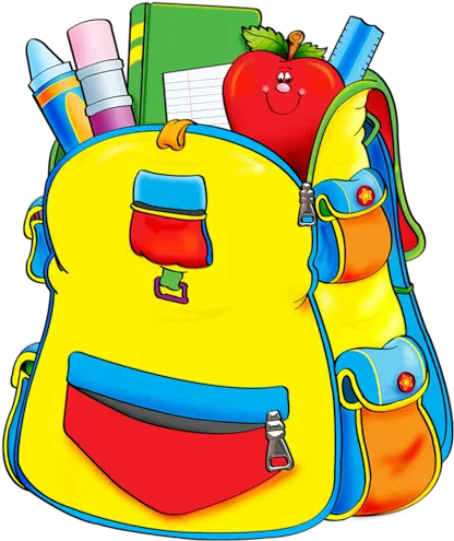 School Clipartschool Backpack With School Supplies Clipart Png Backpack Clipart Png