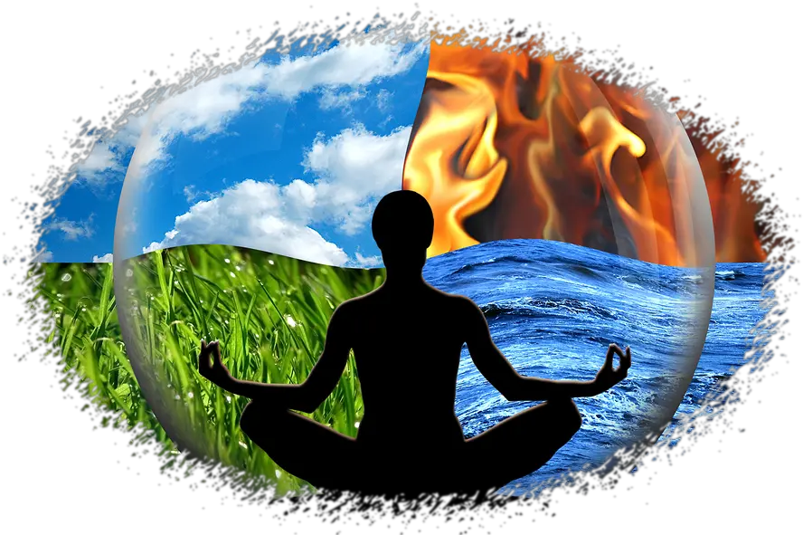 Meditation Silhouette Png Bringing Nature Into Your Painting Related To Ayurveda Meditation Transparent