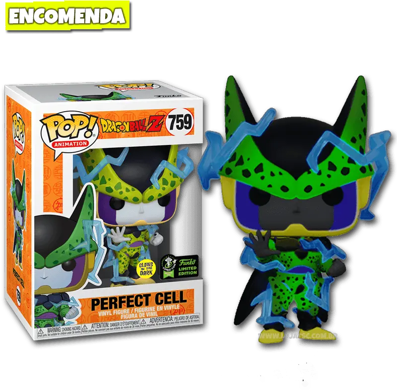 Funko Pop Dragon Ball Z Perfect Cell 759 Loja Tsc Perfect Cell Funko Pop Glow In The Dark Png Perfect Cell Png