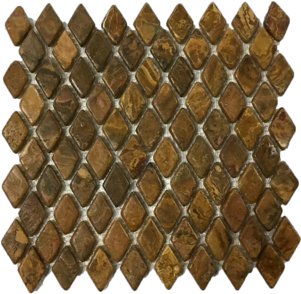 Multi Brown Onyx Tumbled Mosaic Tile Png Diamond Pattern