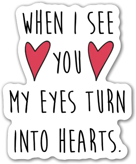 My Eyes Turn Into Hearts Stickerapp See You My Eyes Turn Into Hearts Png Heart Sticker Png