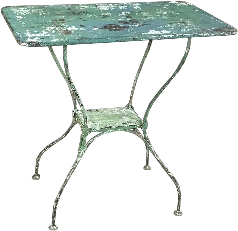 Antique Iron Garden Cafe Table Outdoor Table Png Cafe Table Png