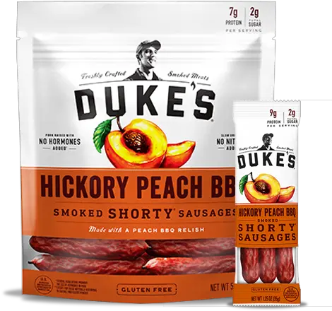 Hickory Peach Bbq Dukes Beef Jerky Png Peach Transparent