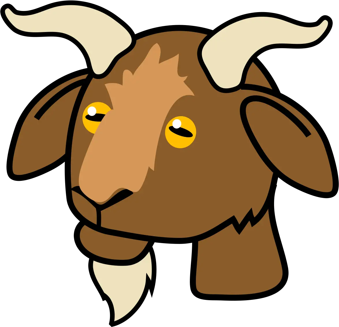 Goat Icon 05 Cartoon Images Of A Goat Face Png Goat Head Png