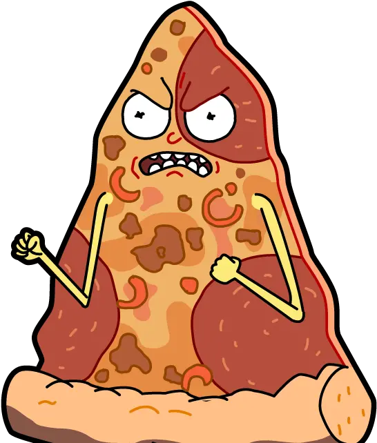 Pepperoni Pizza Slice Png Rick Y Morty Bizarre Pepperoni Pizza Png