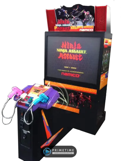 Ninja Assault Deluxe Video Arcade Game By Namco Clipart Namco Arcade Games Png Arcade Cabinet Png