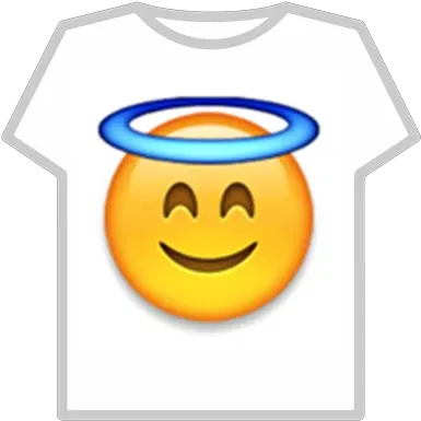 Emoji Smile Face W Halo Smirking Transparent Roblox Angel Emoji Png Smirk Emoji Png
