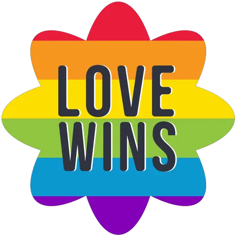 Love Wins Rainbow Lgbt Sticker Transparent Png U0026 Svg Love Is Love Transparent Gay Flag Png