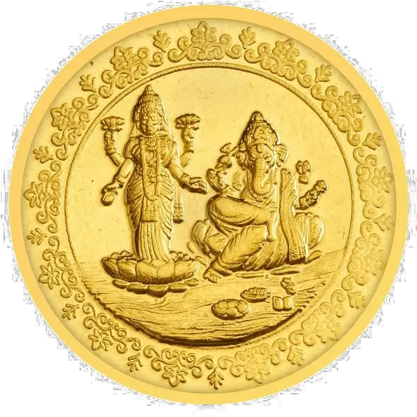 Lakshmi Gold Coin Png Download Image Arts Laxmi Ganesh Gold Coin Gold Coins Png