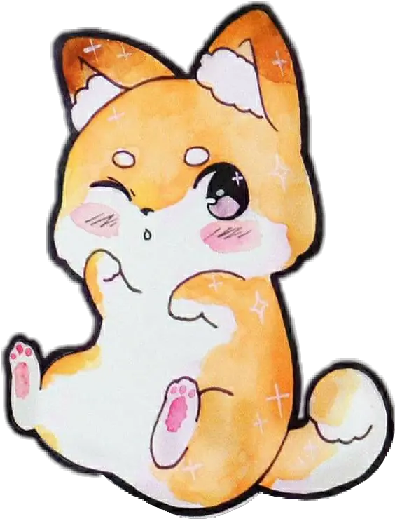 Report Abuse Cat And Dog Cartoon Png Shiba Inu Png