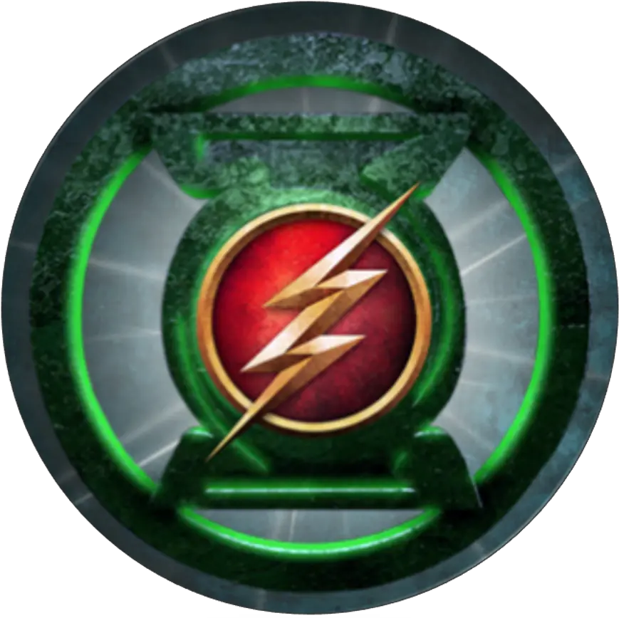 Flash Logo Green Lantern Symbol Inside Pulse Green Lantern Flash Symbol Png Lantern Icon