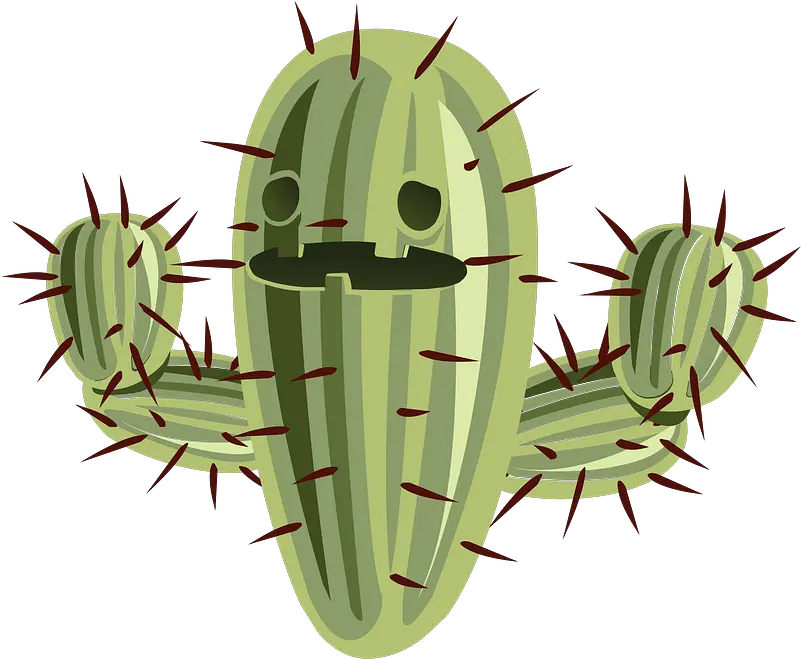 Cactus Face Clipart Many 7s Are Between 0 100 Png Cactus Transparent