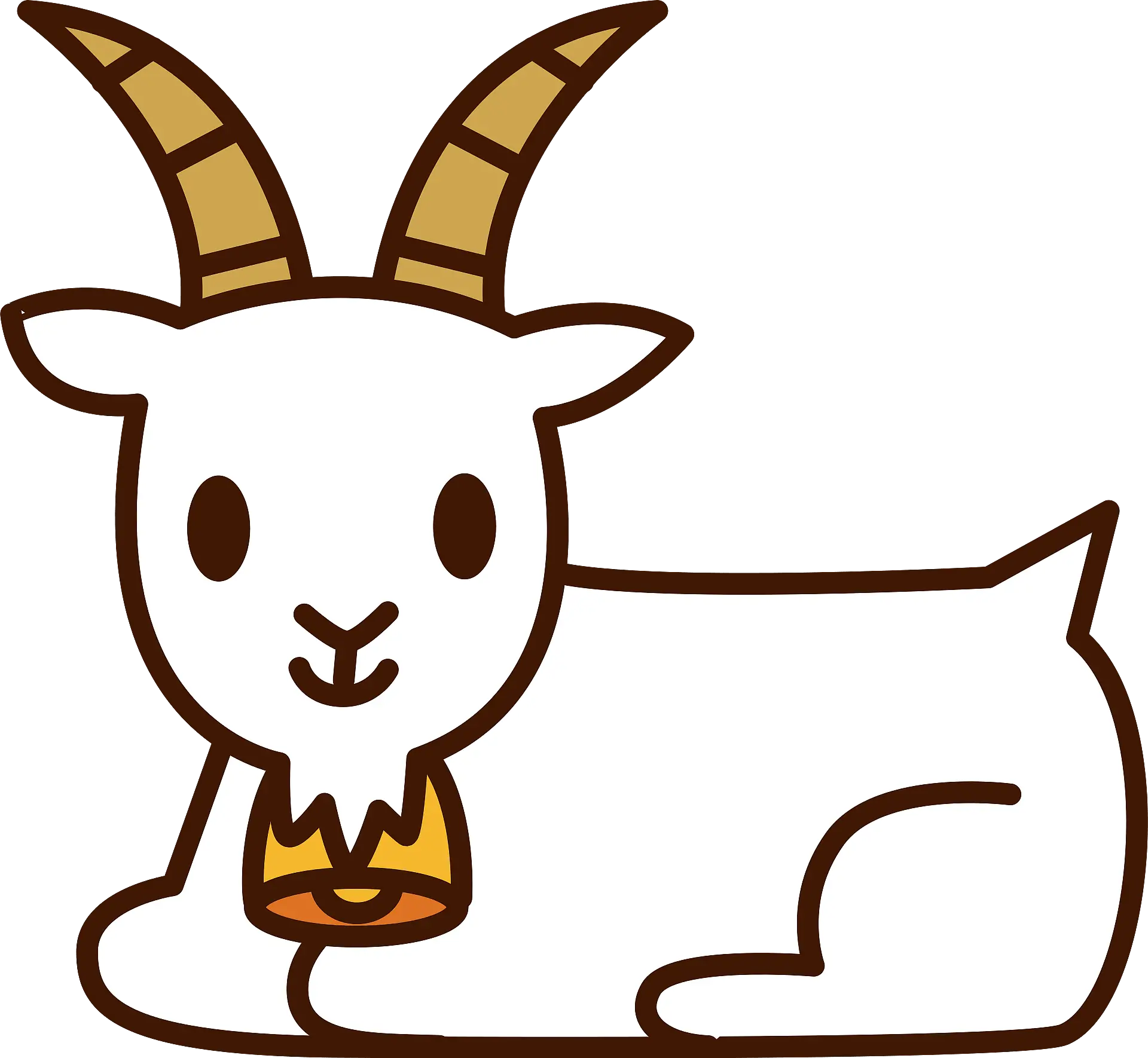 Cartoon Head Art Png Clipart Horn Of A Goat Clipart Transparent Background Goat Head Png