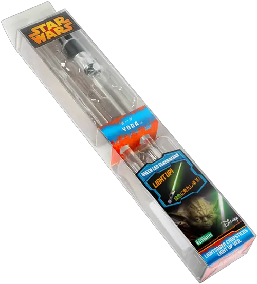 Star Wars Lightsaber Chopsticks Yoda Light Up Version Png Lightsaber Png