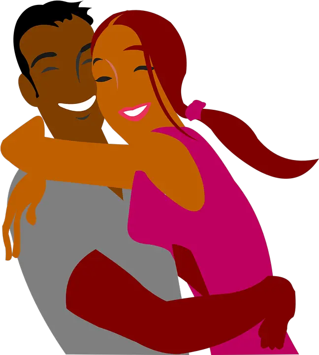 Couple Hugging Happy Black Couple Clipart Png Hug Png