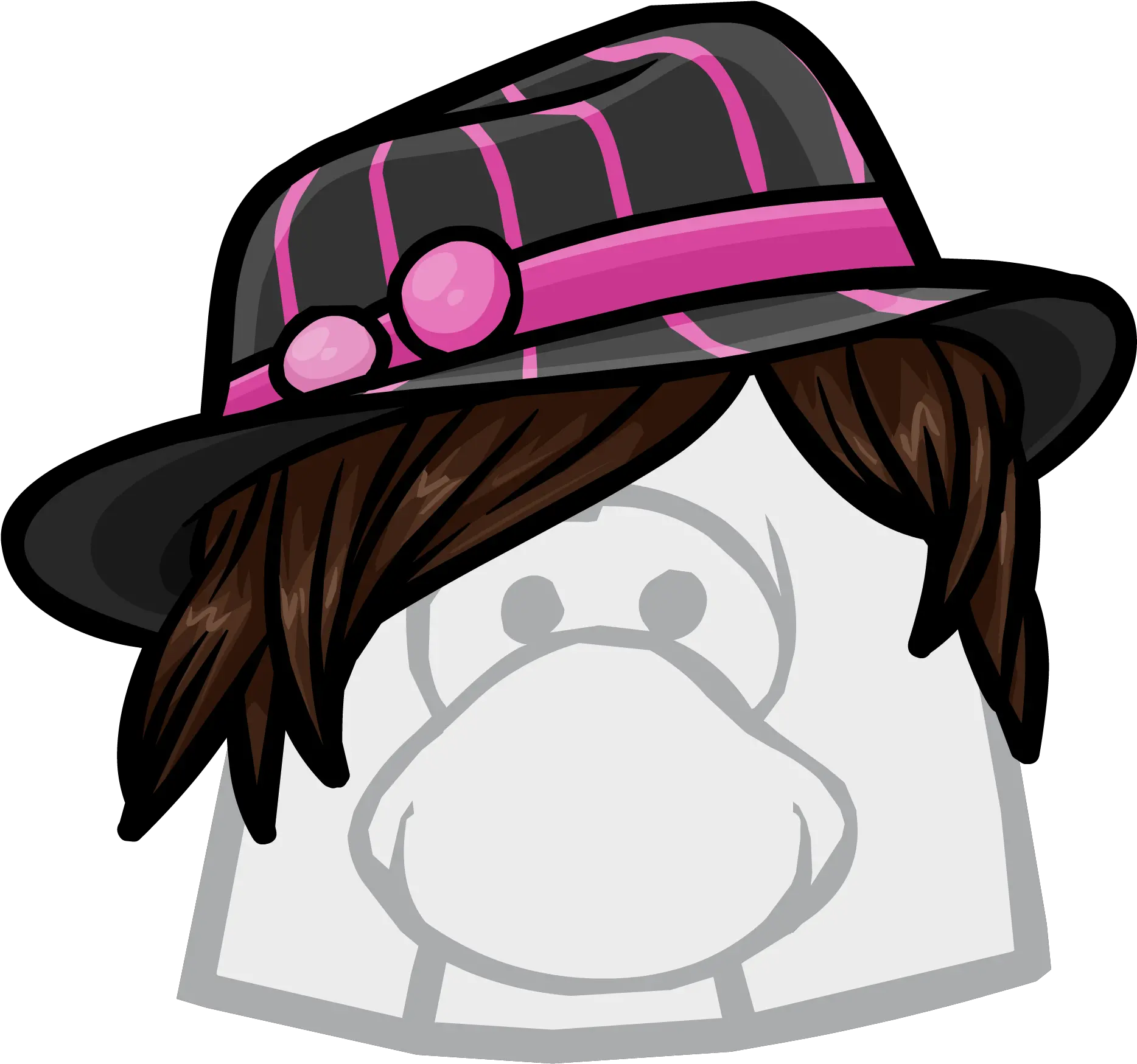 Club Penguin Rewritten Wiki Club Penguin Wig Hair Png Fedora Png