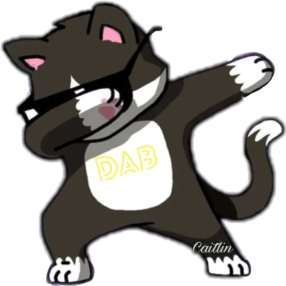 Svg Download Artistic Drawing Cute Vshirt Dabbing Cat Cat Dabbing Transparent Png Fortnite Dab Png