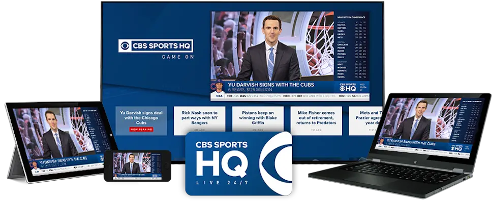 Cbs Sports Hq Is The Latest Streaming Sportscast Channel Cbs Sports Apple Tv Png Cbs Sports Logo