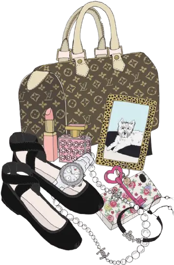 Download Goods Chanel Woman Luxury Handbag Cartoon Hq Png Cartoon Chanel Png Cartoon Woman Png